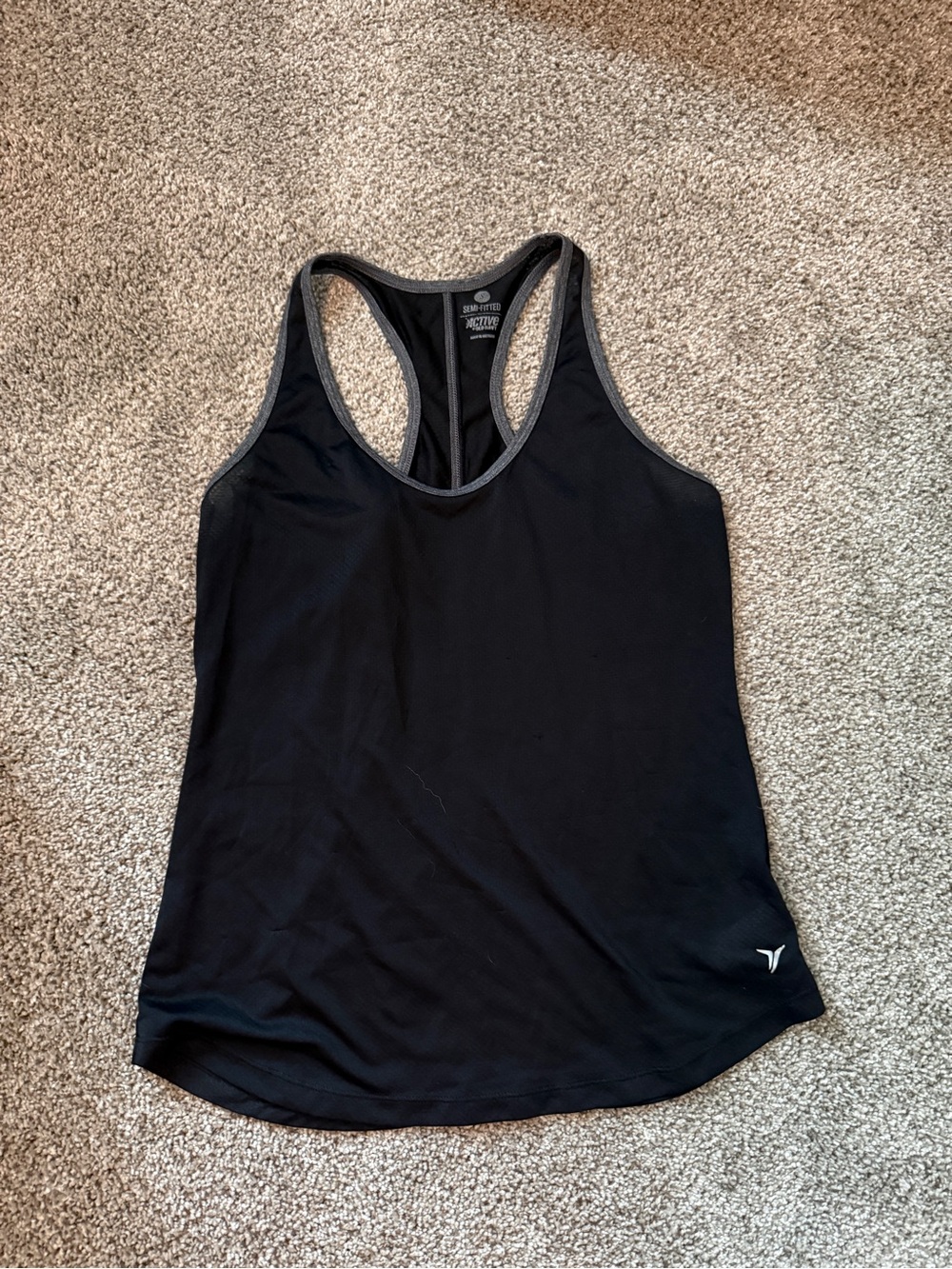 Black Racerback Active Tank Top